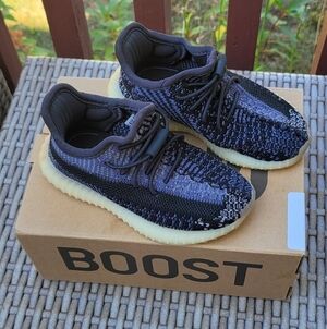 Adidas Yeezy Boost 350 V2 Black and Purple Shoes